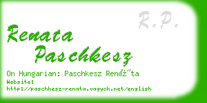 renata paschkesz business card